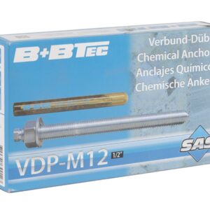 Chemisch anker VDP-M12 1/2" á 10 stuks